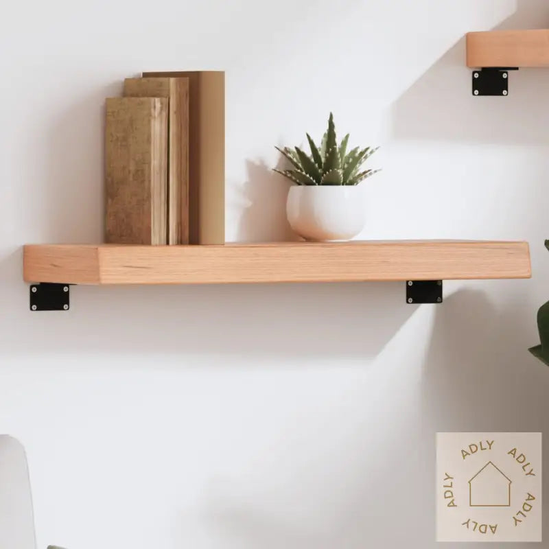 Vegghylle Lysebrun 60X20X6 Cm Behandlet Heltre Eik