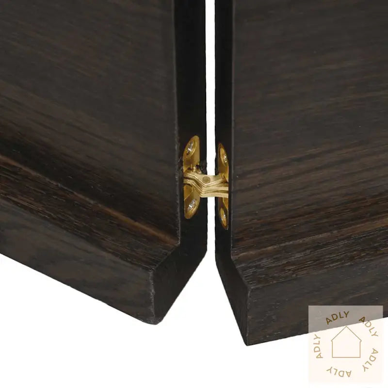 Vegghylle Mørkebrun 140X60X(2-4) Cm Behandlet Heltre Eik