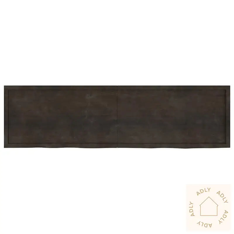 Vegghylle Mørkebrun 220X60X(2-6) Cm Behandlet Heltre Eik