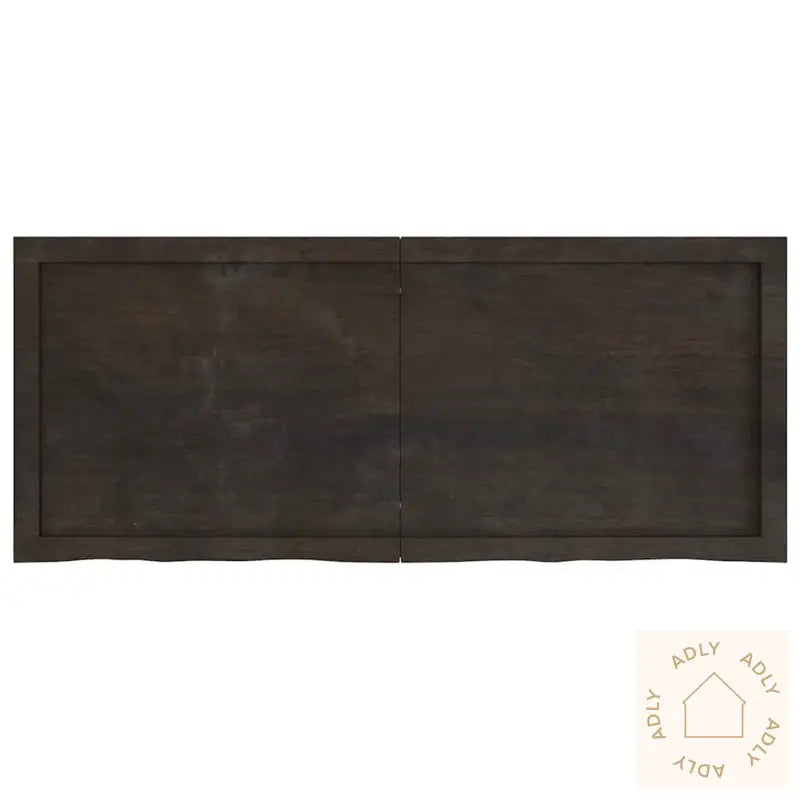 Vegghylle Mørkebrun 120X50X(2-6) Cm Behandlet Heltre Eik