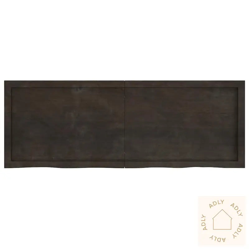 Vegghylle Mørkebrun 140X50X(2-6) Cm Behandlet Heltre Eik