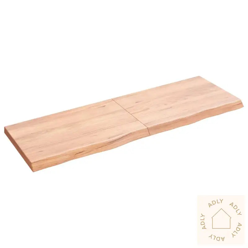 Vegghylle Lysebrun 120X40X(2-4) Cm Behandlet Heltre Eik