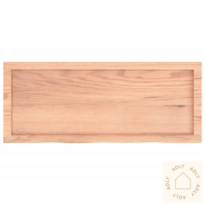 Vegghylle Lysebrun 100X40X(2-4) Cm Behandlet Heltre Eik