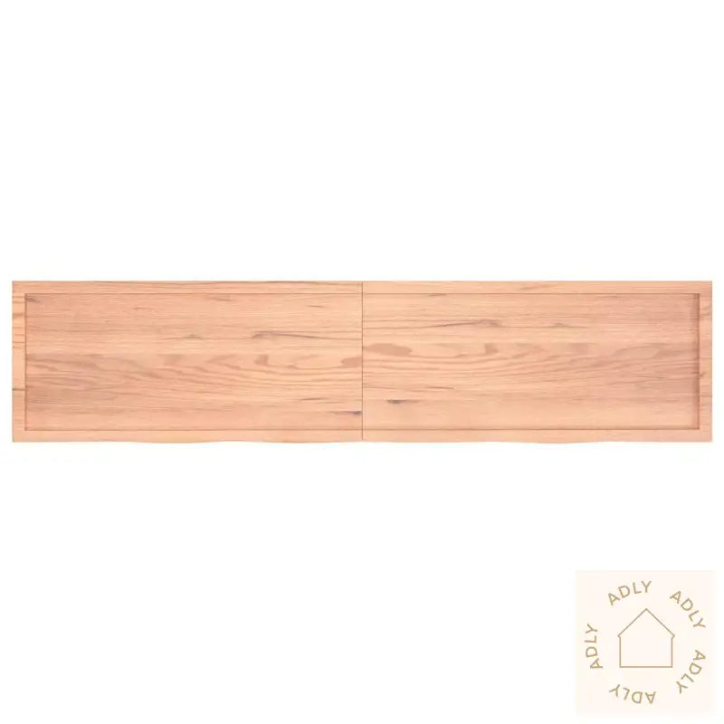 Vegghylle Lysebrun 220X50X(2-6) Cm Behandlet Heltre Eik
