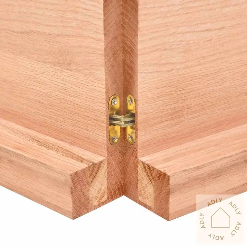 Vegghylle Lysebrun 100X40X(2-6) Cm Behandlet Heltre Eik