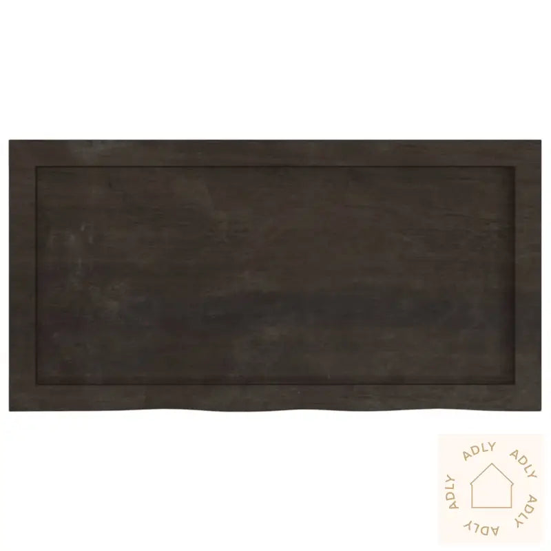 Vegghylle Mørkebrun 80X40X(2-6) Cm Behandlet Heltre Eik