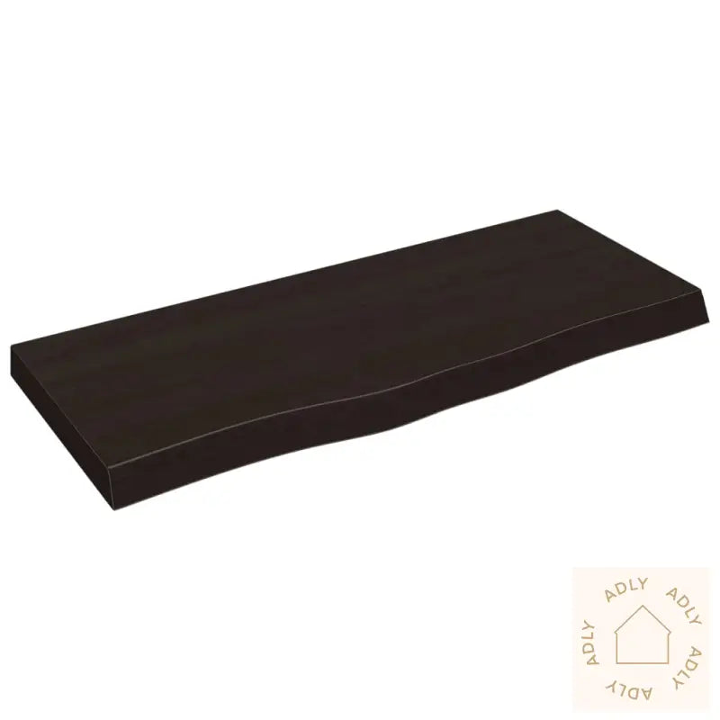 Vegghylle Mørkebrun 100X40X(2-6) Cm Behandlet Heltre Eik