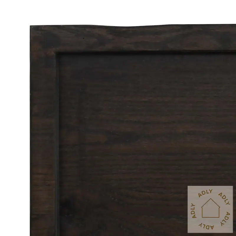 Vegghylle Mørkebrun 200X60X(2-4) Cm Behandlet Heltre Eik