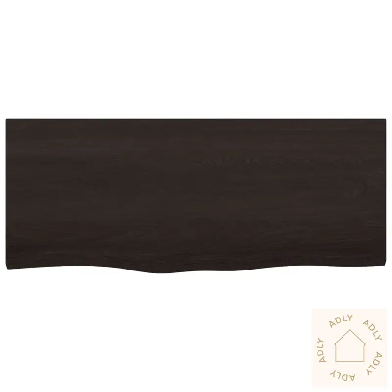 Vegghylle Mørkebrun 100X40X(2-6) Cm Behandlet Heltre Eik