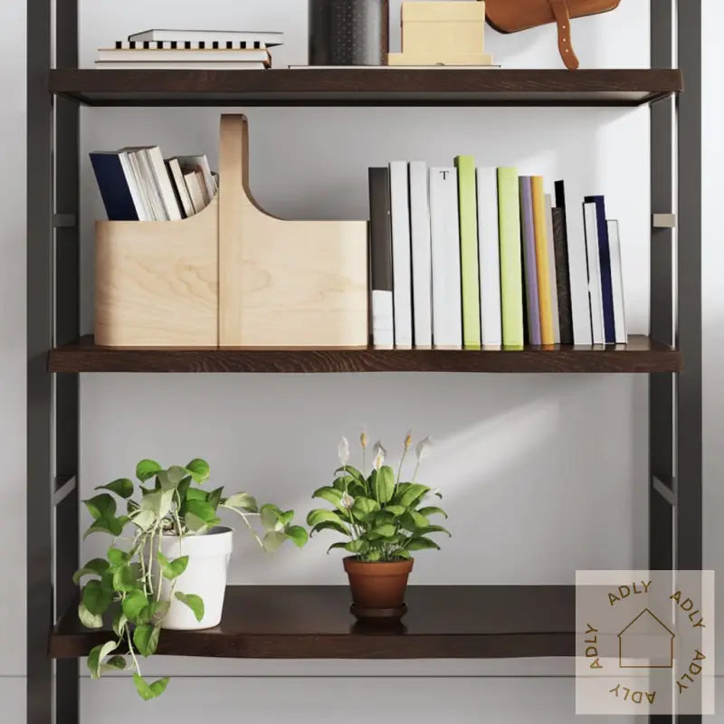 Vegghylle Mørkebrun 80X60X(2-4) Cm Behandlet Heltre Eik
