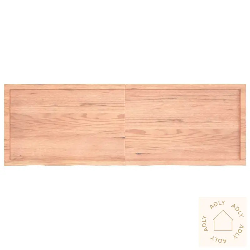 Vegghylle Lysebrun 100X60X(2-4) Cm Behandlet Heltre Eik