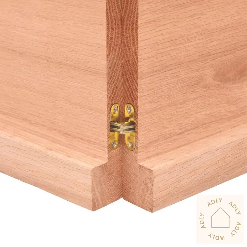 Vegghylle Lysebrun 160X50X(2-4) Cm Behandlet Heltre Eik