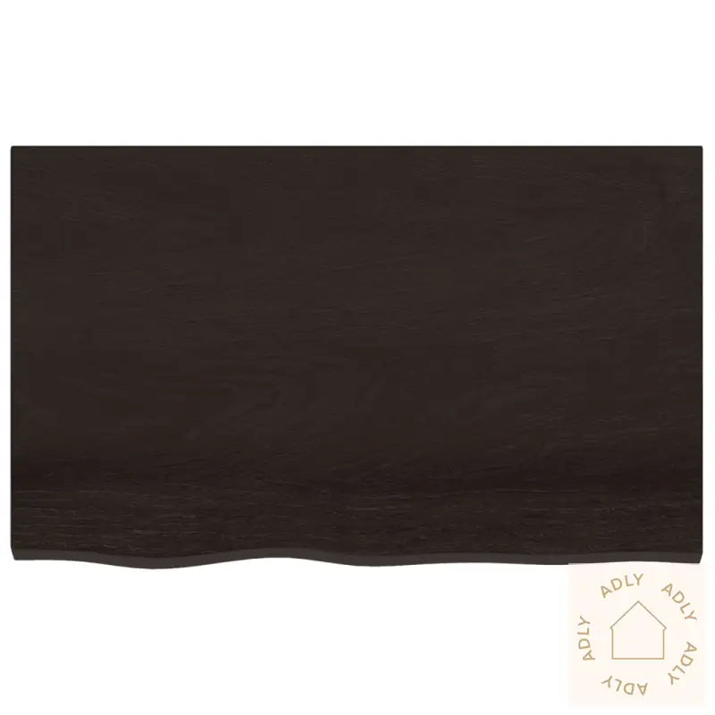 Vegghylle Mørkebrun 80X50X2 Cm Behandlet Heltre Eik