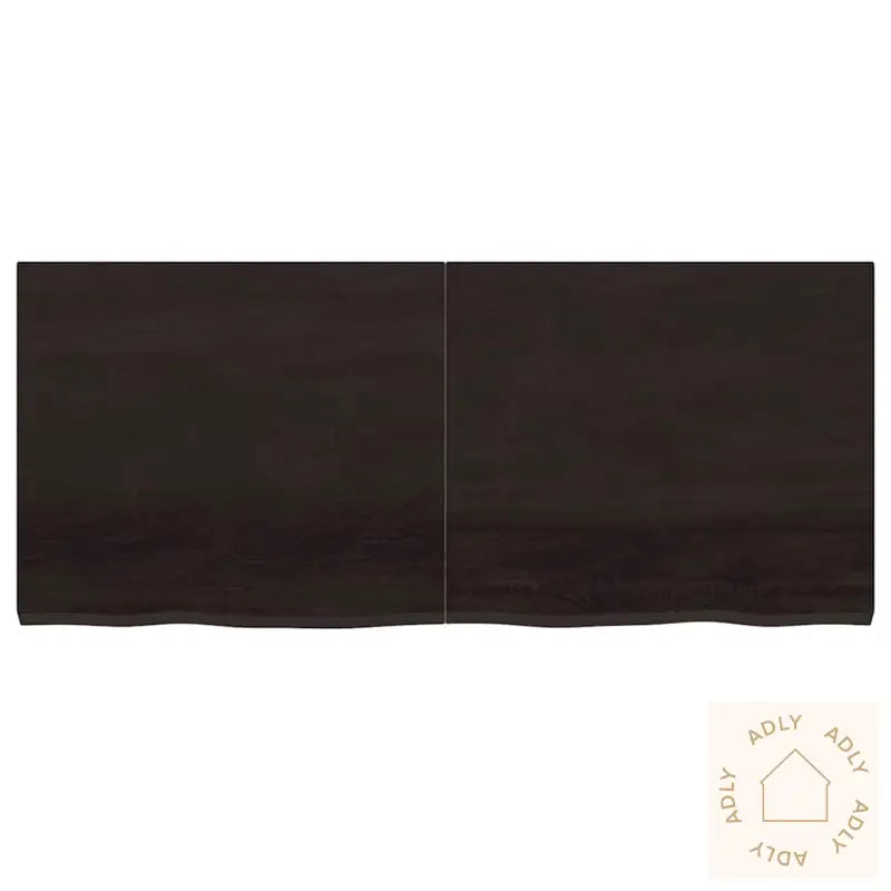 Vegghylle Mørkebrun 140X60X(2-4) Cm Behandlet Heltre Eik