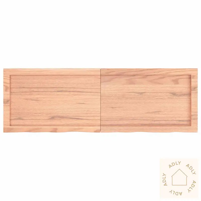 Vegghylle Lysebrun 120X40X(2-4) Cm Behandlet Heltre Eik
