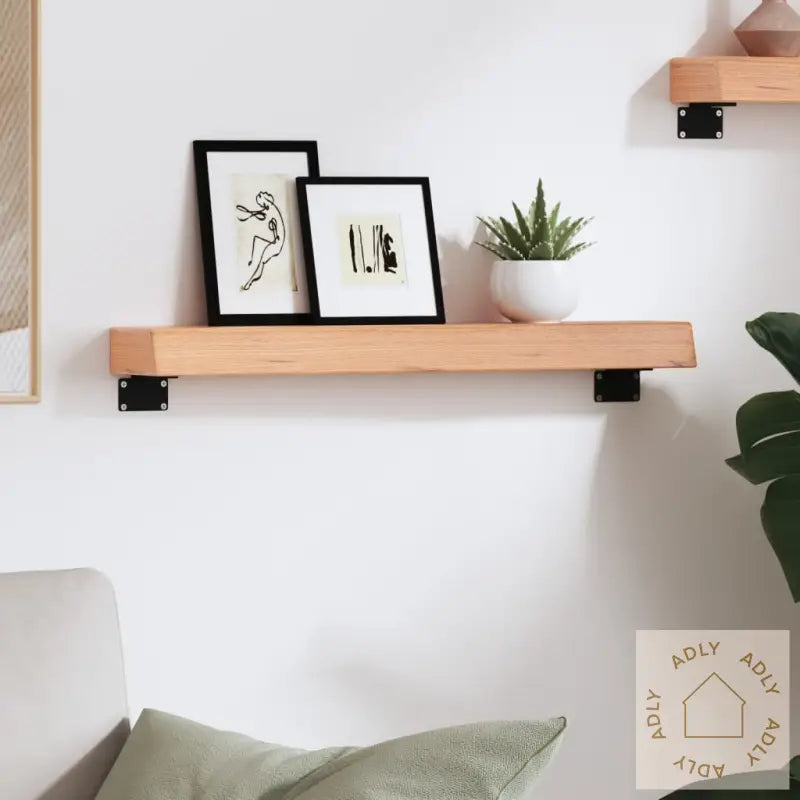 Vegghylle Lysebrun 60X10X6 Cm Behandlet Heltre Eik