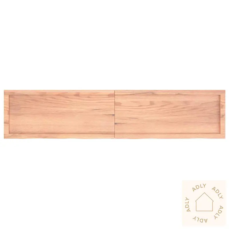 Vegghylle Lysebrun 100X40X(2-6) Cm Behandlet Heltre Eik