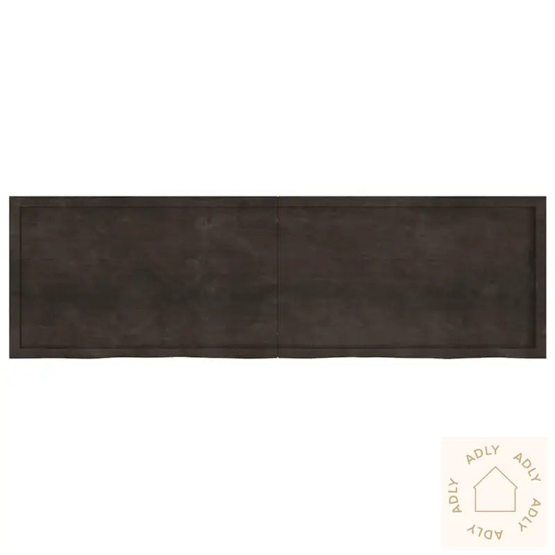 Vegghylle Mørkebrun 200X60X(2-4) Cm Behandlet Heltre Eik