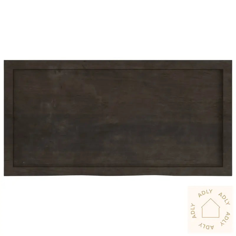 Vegghylle Mørkebrun 100X50X(2-6) Cm Behandlet Heltre Eik