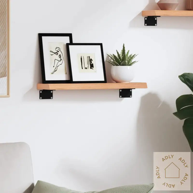 Vegghylle Lysebrun 40X10X2 Cm Behandlet Heltre Eik