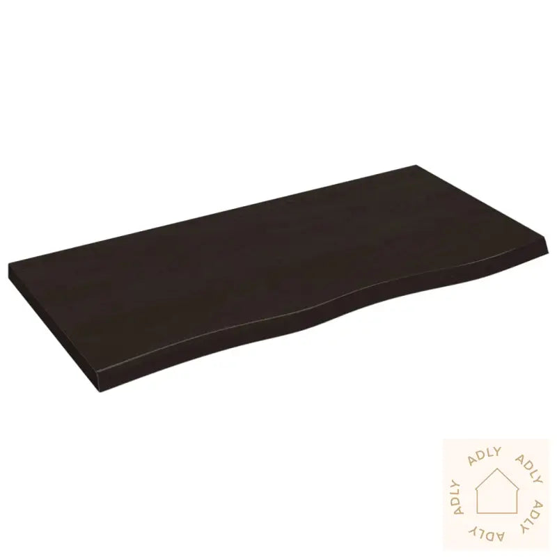 Vegghylle Mørkebrun 100X50X(2-4) Cm Behandlet Heltre Eik