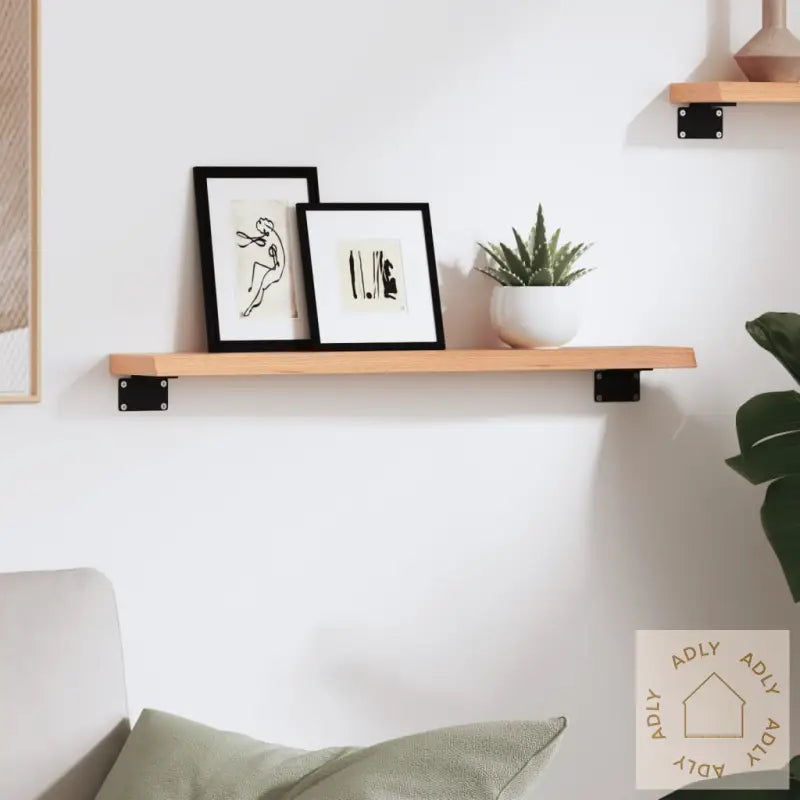Vegghylle Lysebrun 60X10X2 Cm Behandlet Heltre Eik