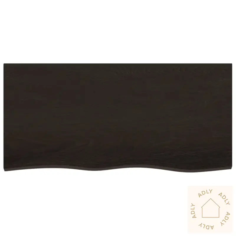 Vegghylle Mørkebrun 100X50X(2-6) Cm Behandlet Heltre Eik