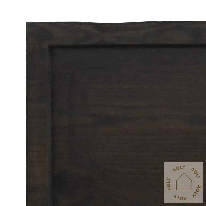 Vegghylle Mørkebrun 80X60X(2-4) Cm Behandlet Heltre Eik