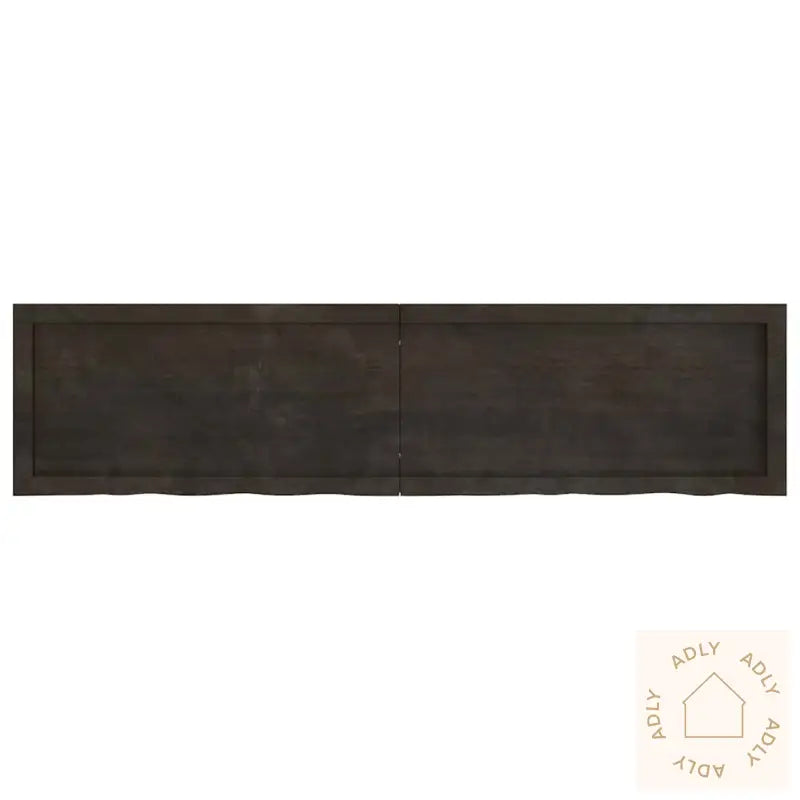 Vegghylle Mørkebrun 160X40X(2-6) Cm Behandlet Heltre Eik