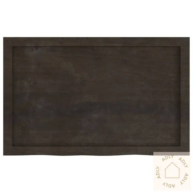 Vegghylle Mørkebrun 80X50X(2-4) Cm Behandlet Heltre Eik