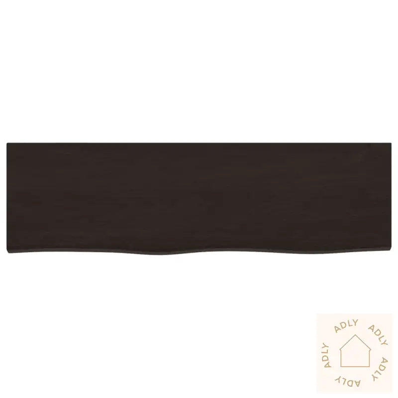 Vegghylle Mørkebrun 100X30X(2-4) Cm Behandlet Heltre Eik