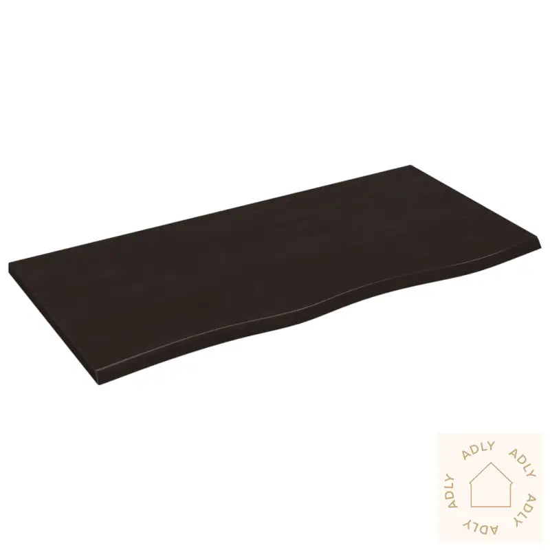 Vegghylle Mørkebrun 100X50X2 Cm Behandlet Heltre Eik