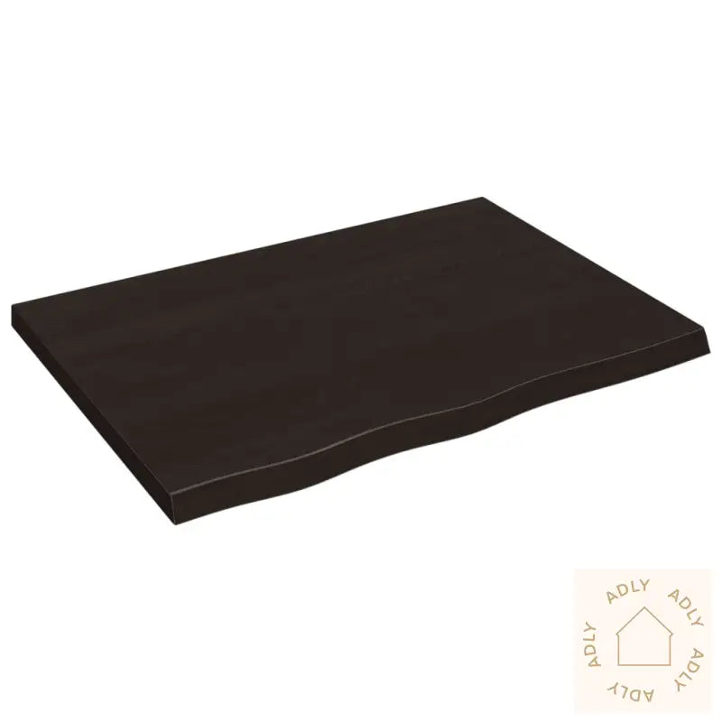 Vegghylle Mørkebrun 80X60X(2-4) Cm Behandlet Heltre Eik