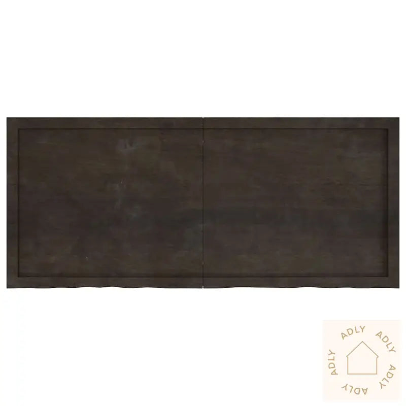 Vegghylle Mørkebrun 140X60X(2-6) Cm Behandlet Heltre Eik
