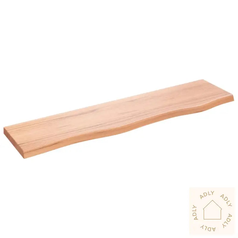 Vegghylle Lysebrun 80X20X2 Cm Behandlet Heltre Eik
