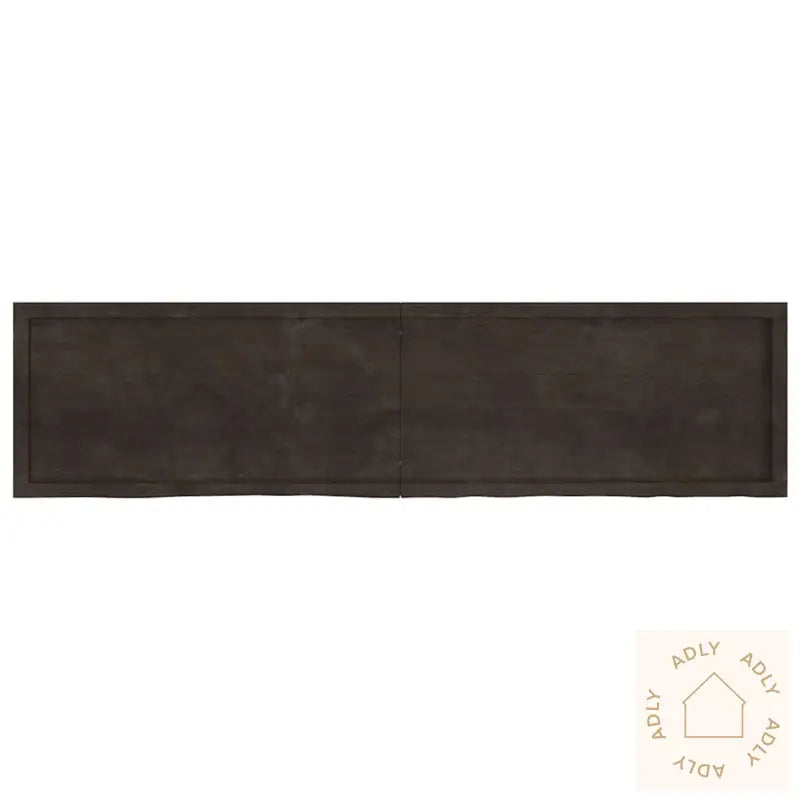 Vegghylle Mørkebrun 200X50X(2-4) Cm Behandlet Heltre Eik