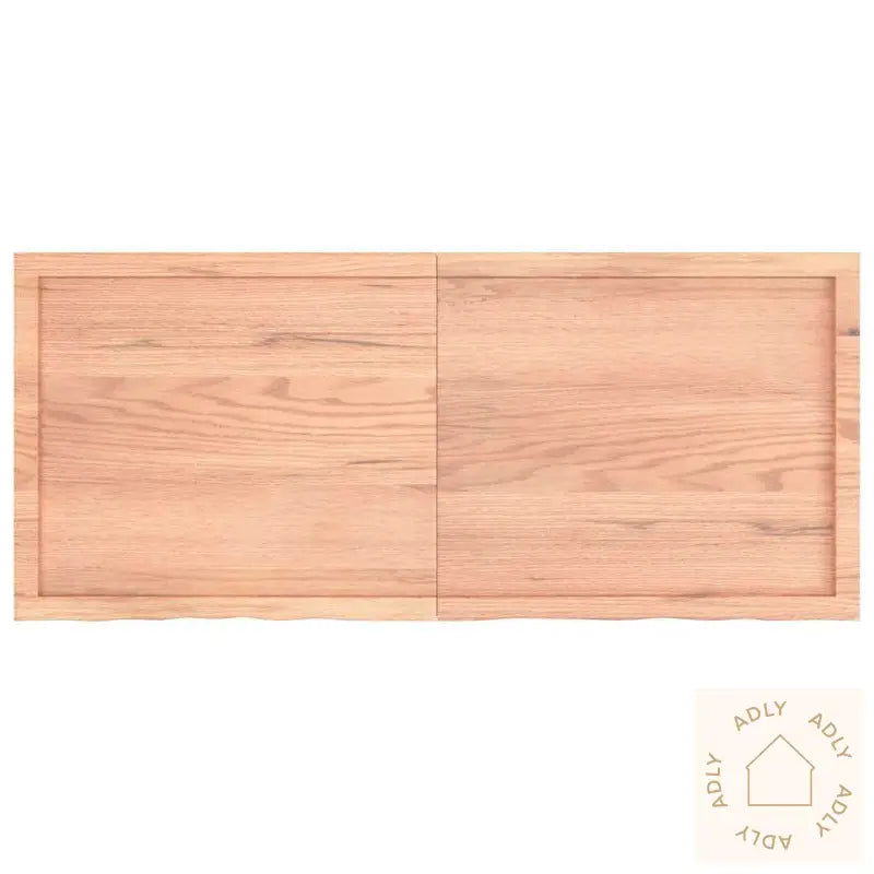 Vegghylle Lysebrun 140X60X(2-6) Cm Behandlet Heltre Eik