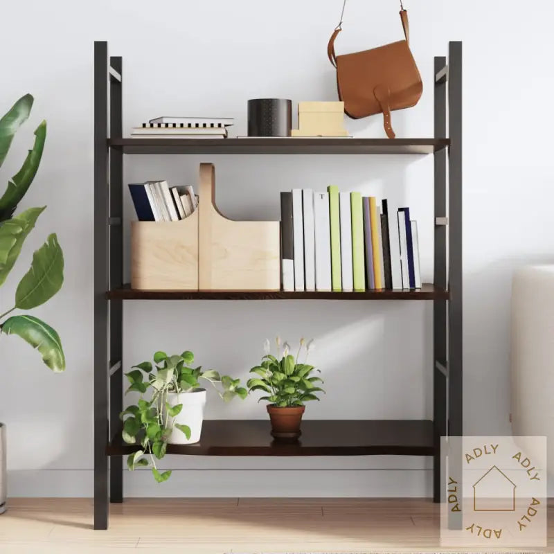 Vegghylle Mørkebrun 80X40X2 Cm Behandlet Heltre Eik