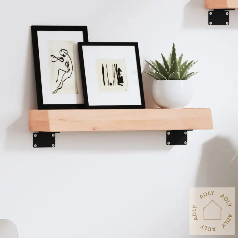 Vegghylle 40X10X6 Cm Ubehandlet Heltre Eik
