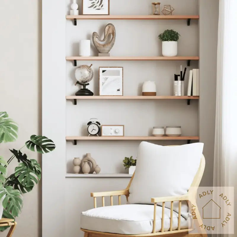 Vegghylle 100X10X2 Cm Ubehandlet Heltre Eik