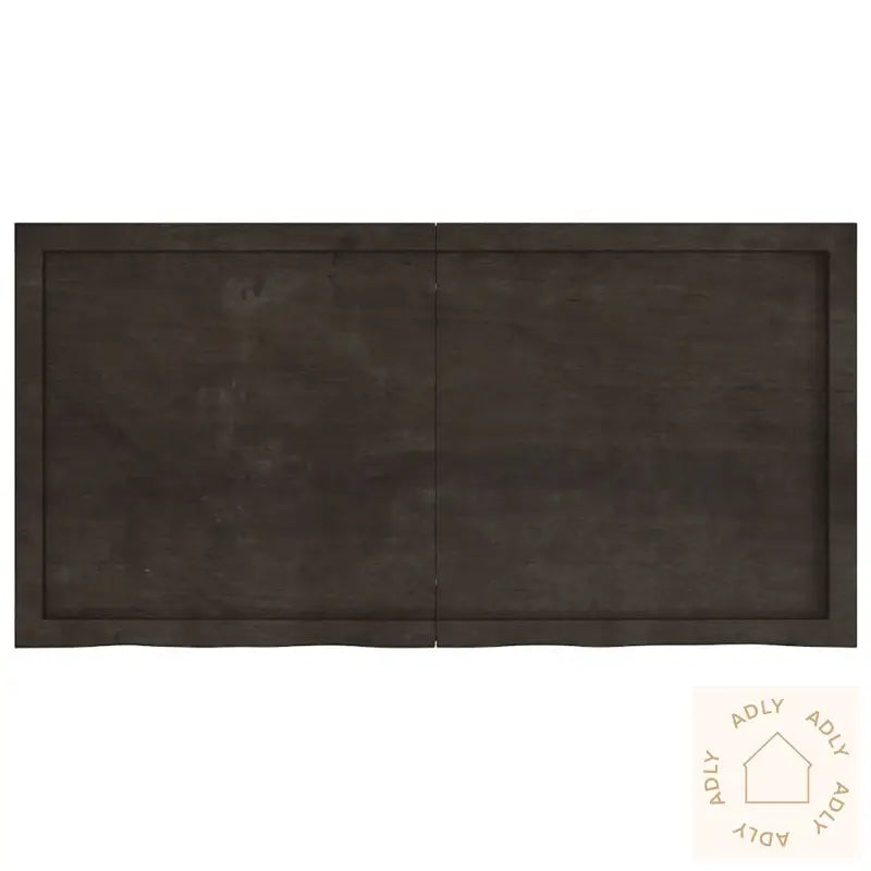 Vegghylle Mørkebrun 120X60X(2-4) Cm Behandlet Heltre Eik