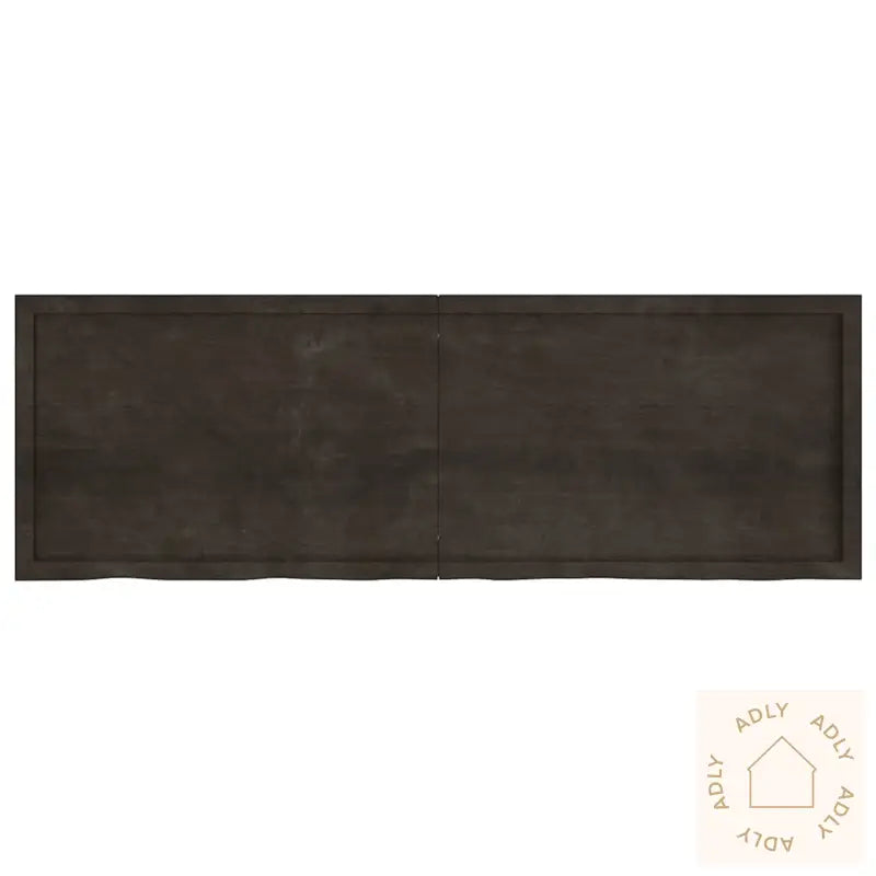 Vegghylle Mørkebrun 180X60X(2-4) Cm Behandlet Heltre Eik