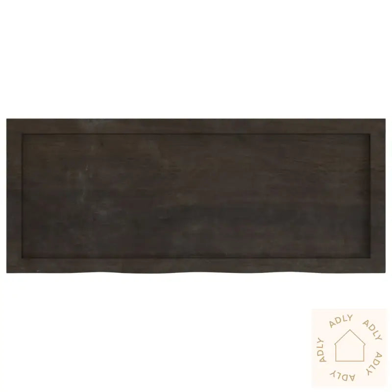 Vegghylle Mørkebrun 100X40X(2-4) Cm Behandlet Heltre Eik