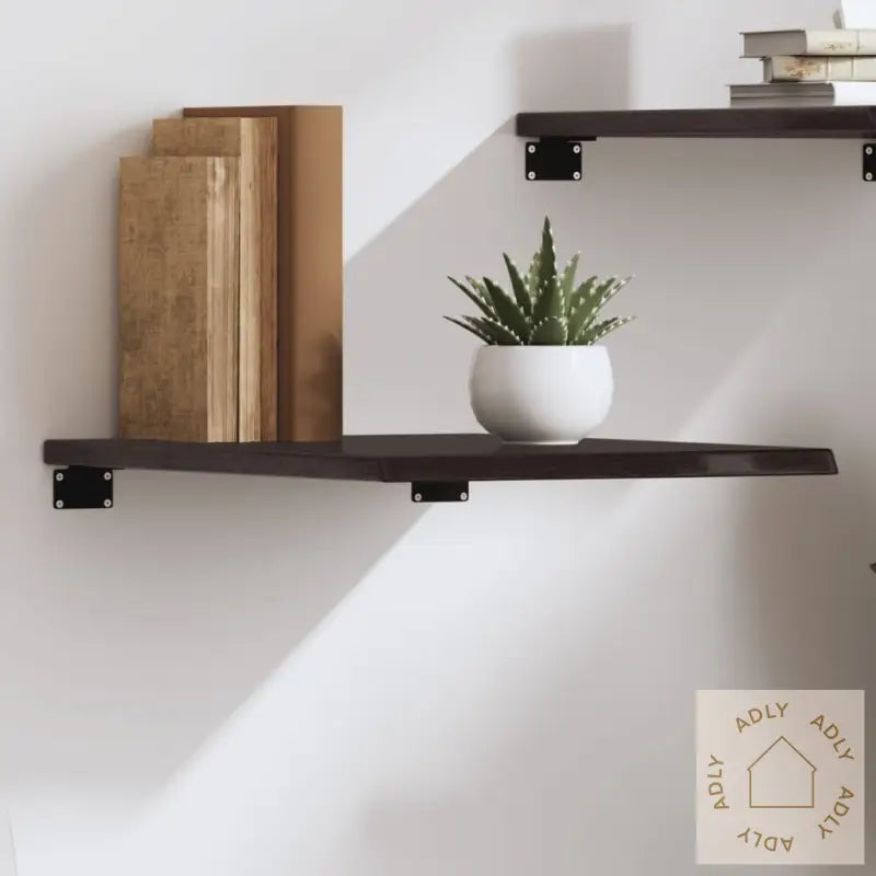 Vegghylle Mørkebrun 40X50X2 Cm Behandlet Heltre Eik
