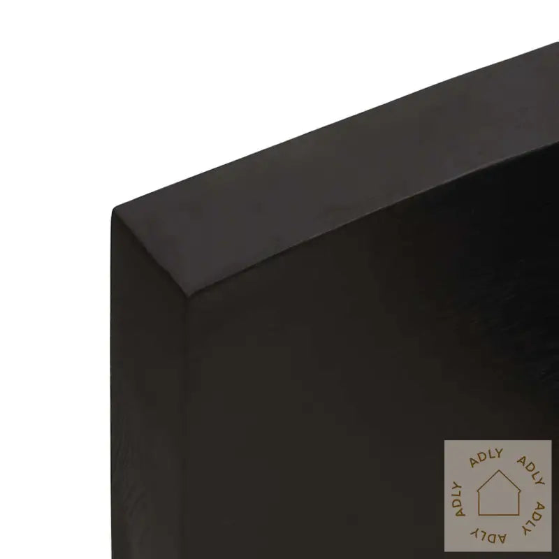 Vegghylle Mørkebrun 200X50X(2-6) Cm Behandlet Heltre Eik