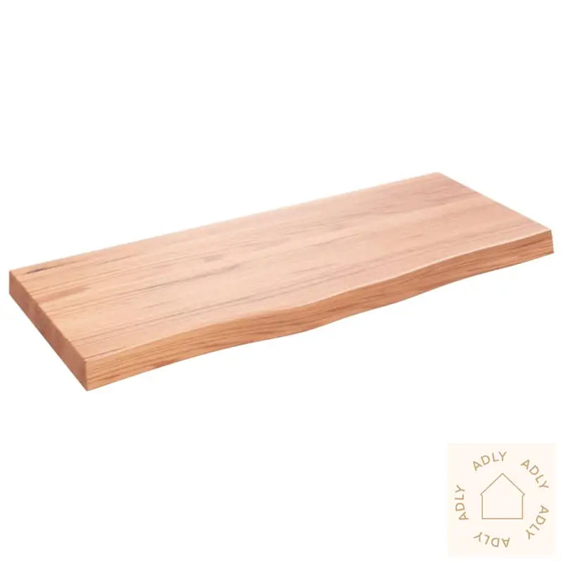 Vegghylle Lysebrun 100X40X(2-6) Cm Behandlet Heltre Eik