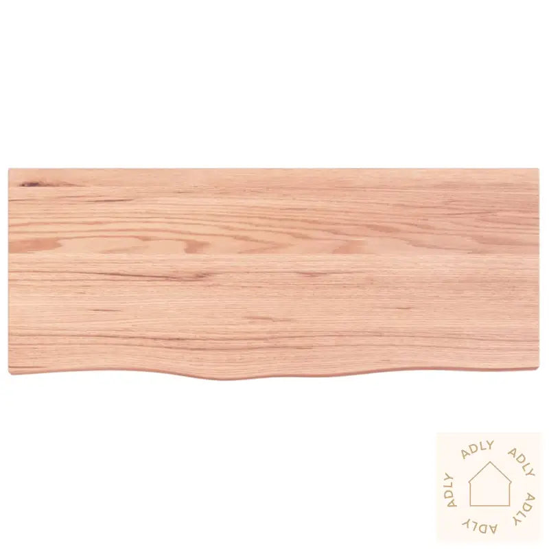 Vegghylle Lysebrun 100X40X(2-6) Cm Behandlet Heltre Eik