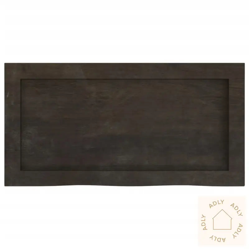 Vegghylle Mørkebrun 60X30X(2-6) Cm Behandlet Heltre Eik
