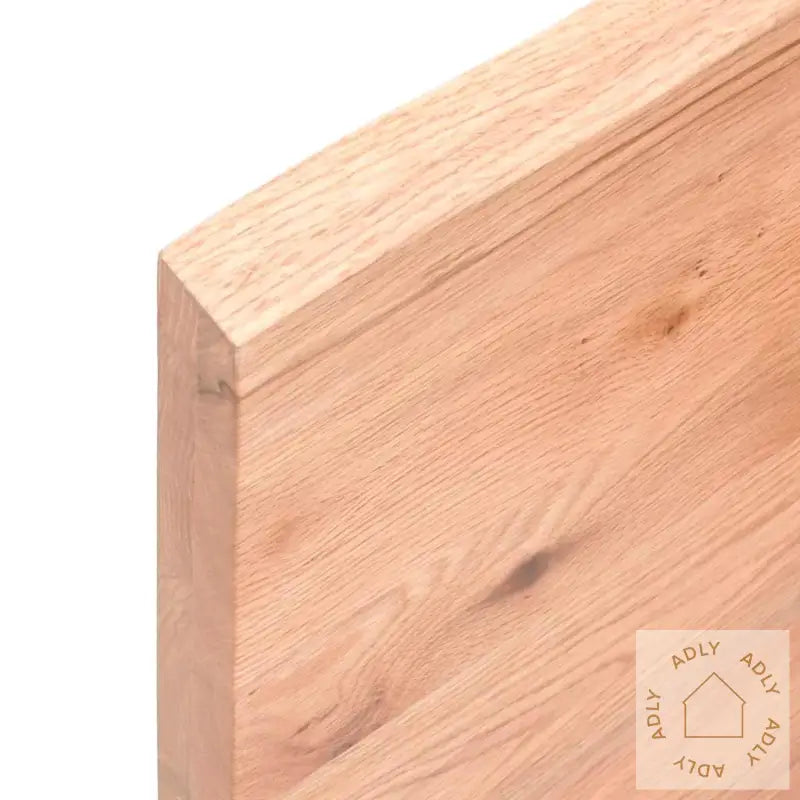 Vegghylle Lysebrun 100X50X(2-4) Cm Behandlet Heltre Eik