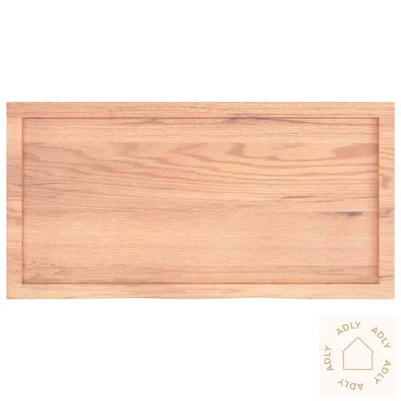 Vegghylle Lysebrun 100X50X(2-4) Cm Behandlet Heltre Eik